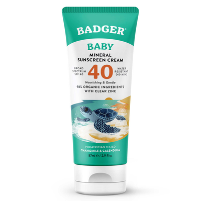 Badger SPF 40 Baby Mineral Sunscreen Cream product image