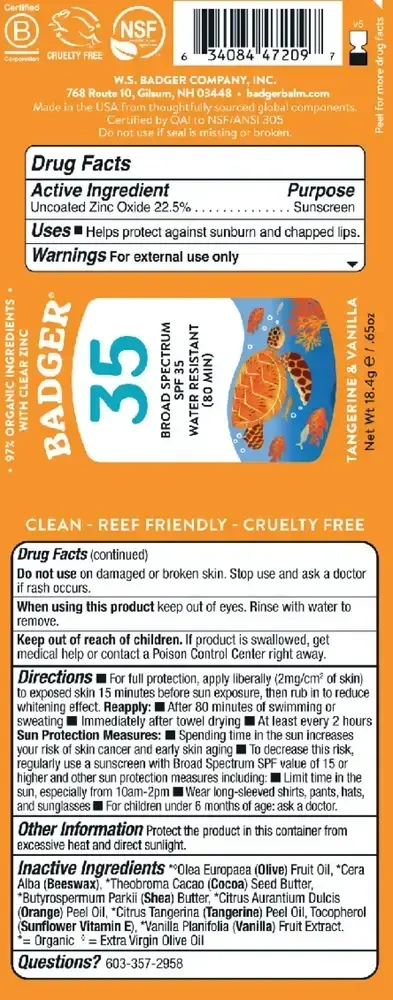 Product image for SPF 35 Kids Active Mineral Face Stick.