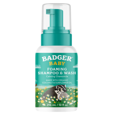 Product image for Baby Foaming Shampoo &amp; Wash, Calming Chamomile (10 Ounces). Discontinued.