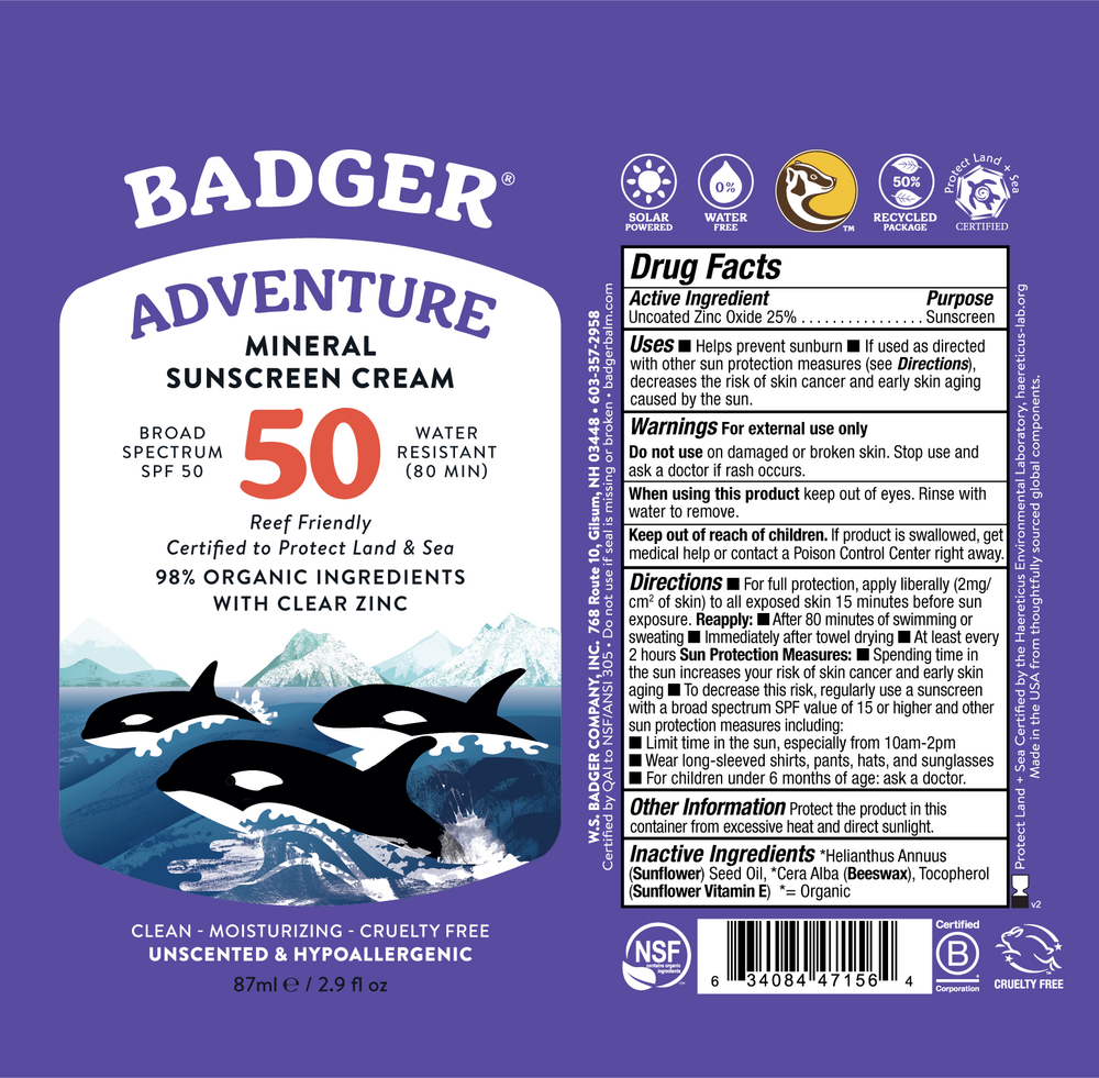 Product image for SPF 50 Adventure Sport Mineral Sunscreen.