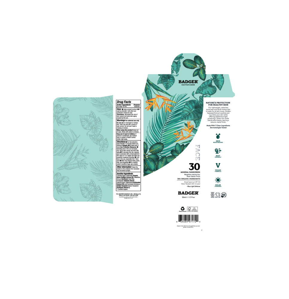 Product image for SPF 30 Face Mineral Sunscreen.