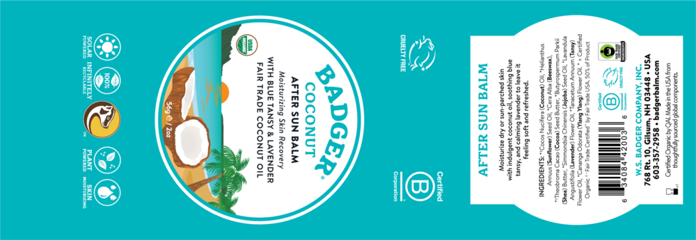 Product image for Coconut After Sun Balm.