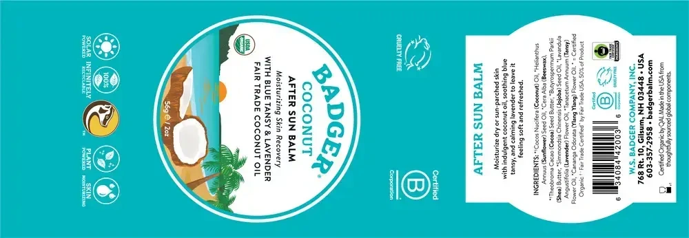 Product image for Coconut After Sun Balm.