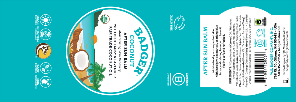 Product image for Coconut After Sun Balm.