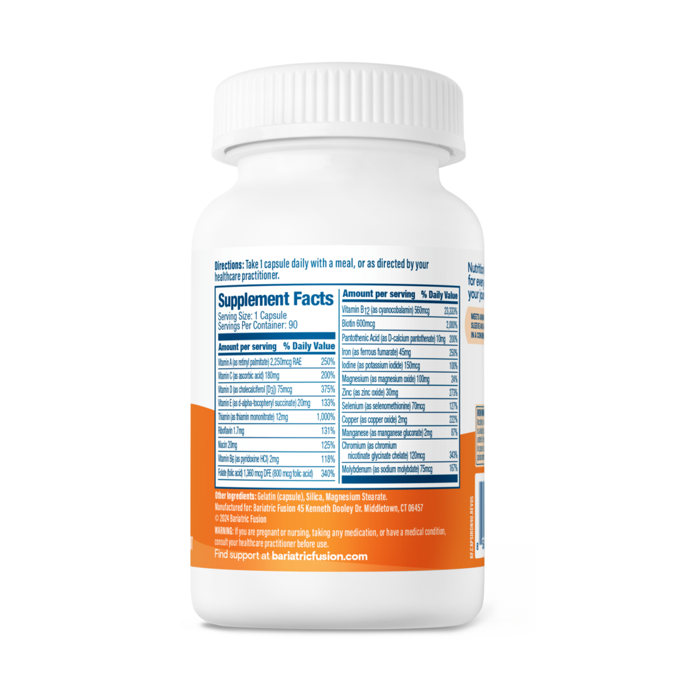 Product image for Bariatric Multivitamin with 45mg Iron.