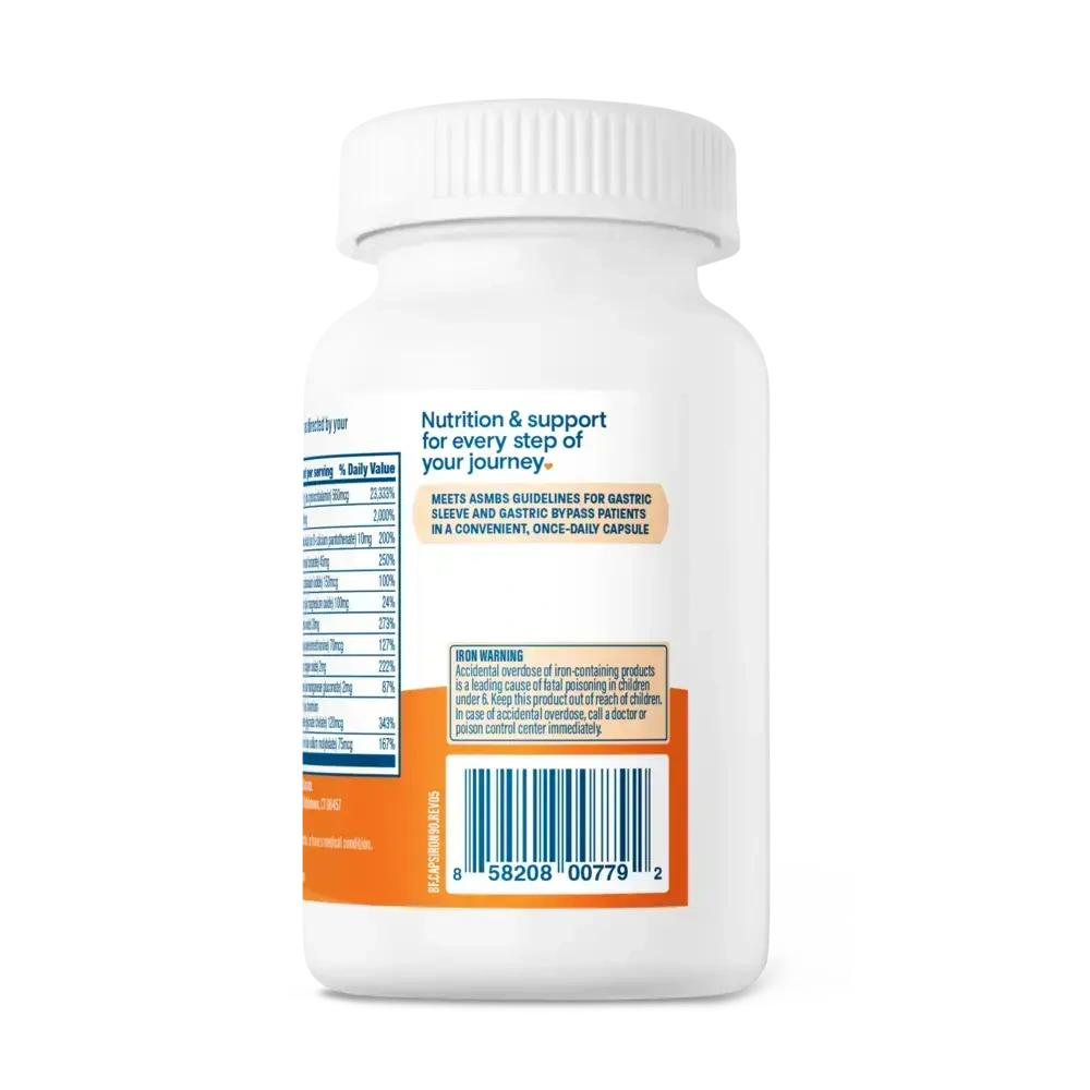 Product image for Bariatric Multivitamin with 45mg Iron.
