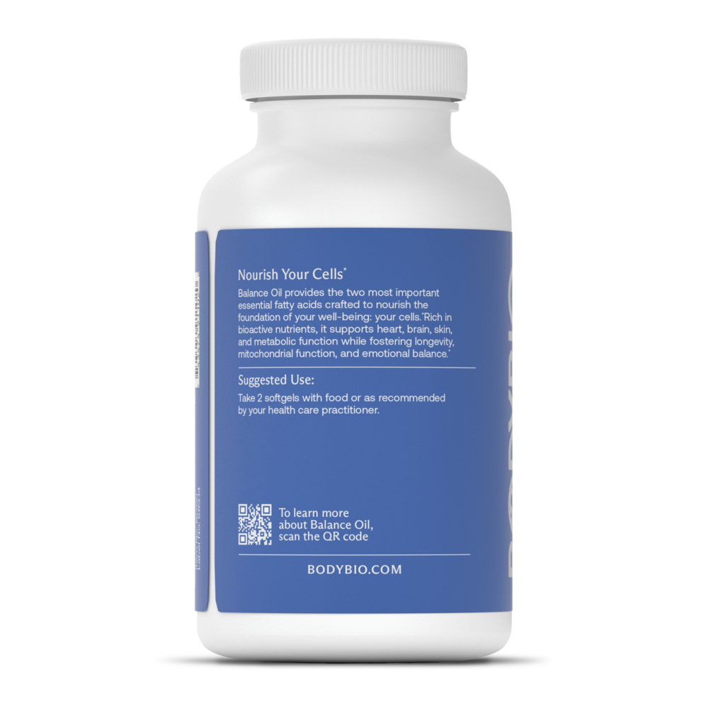 Product image for BodyBio Balance Oil Softgels.