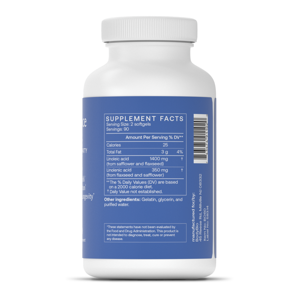 Product image for BodyBio Balance Oil Softgels.