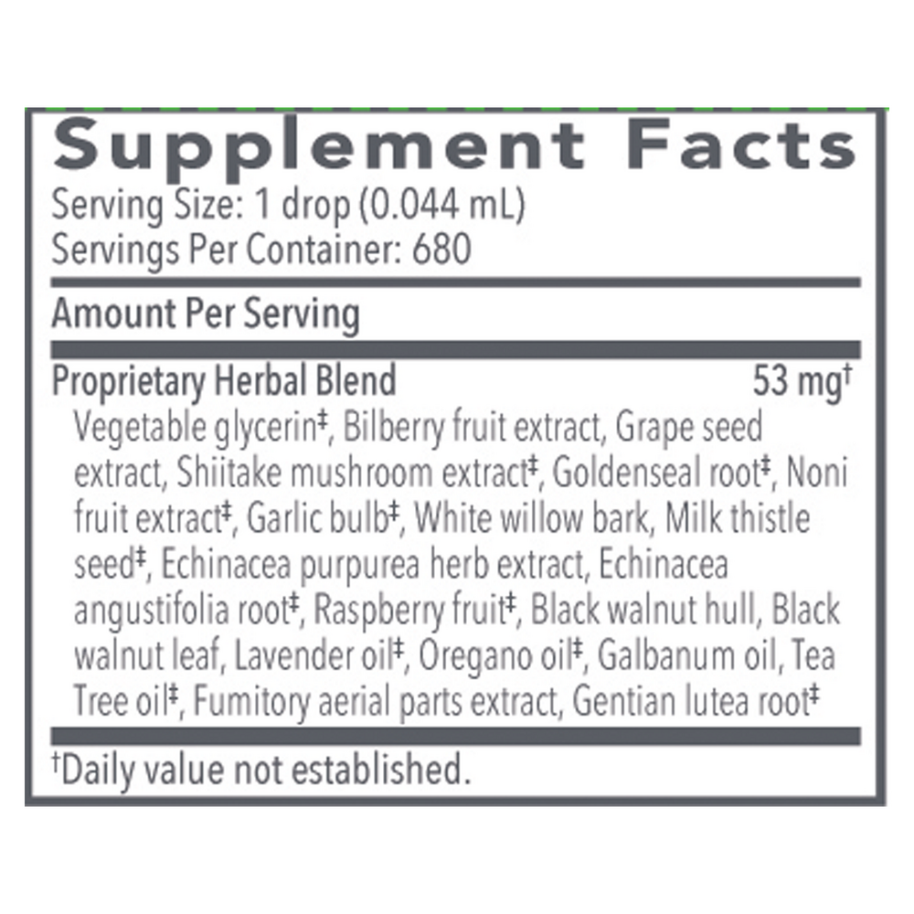 Product image for Biocidin Broad Spectrum Liquid Formula (Formerly Advanced Formula).