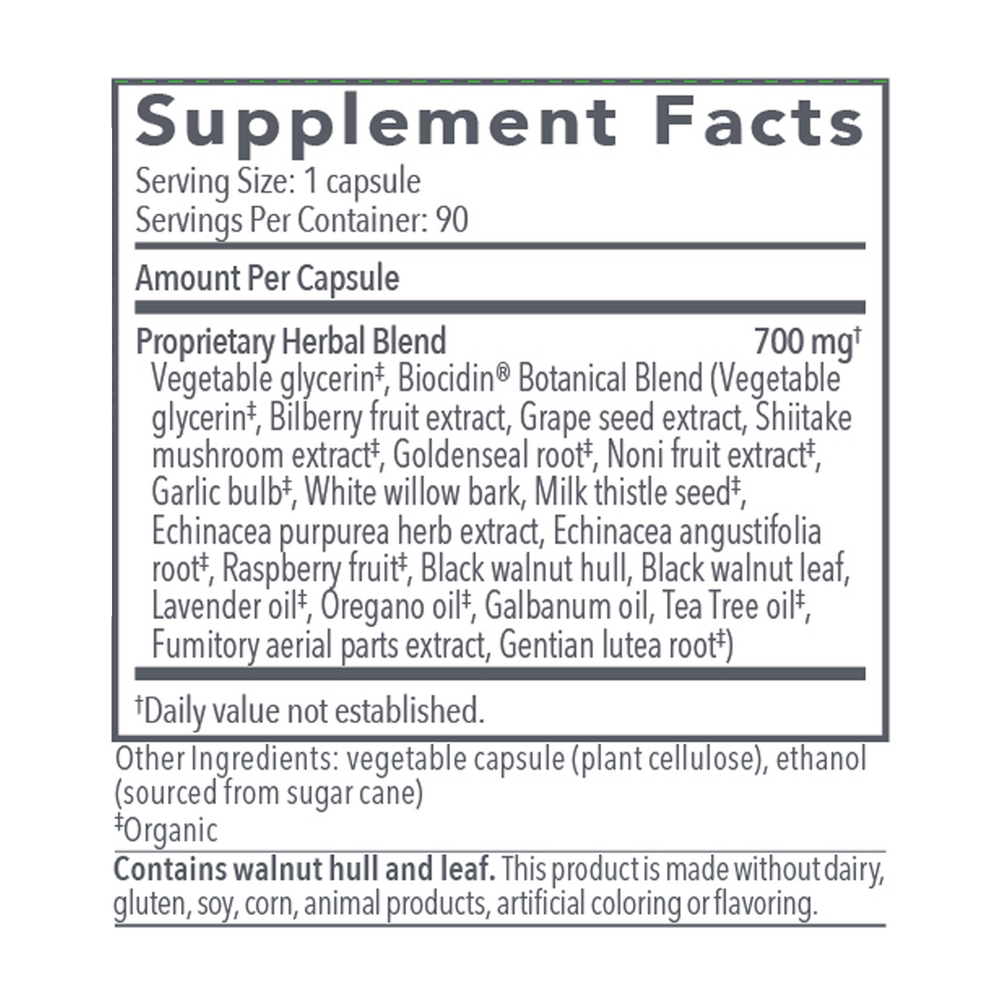 Product image for Biocidin® Capsules - Potent Broad Spectrum.