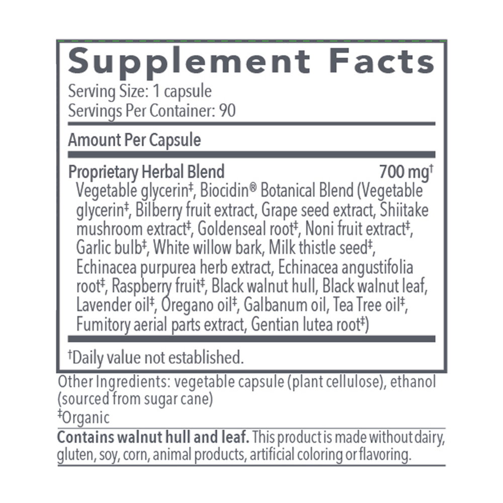 Product image for Biocidin® Capsules - Potent Broad Spectrum.