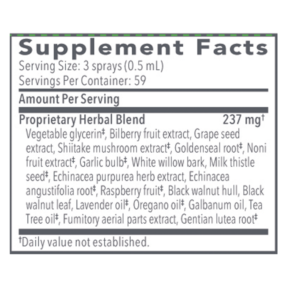 Product image for Biocidin® TS Daily Herbal Throat Spray.