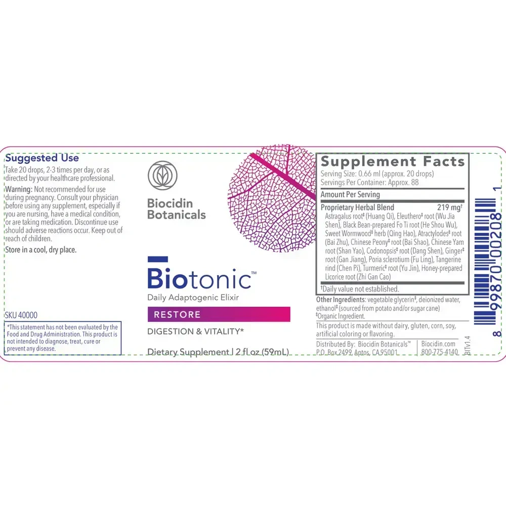 Product image for Biotonic Adaptogenic Tonic.