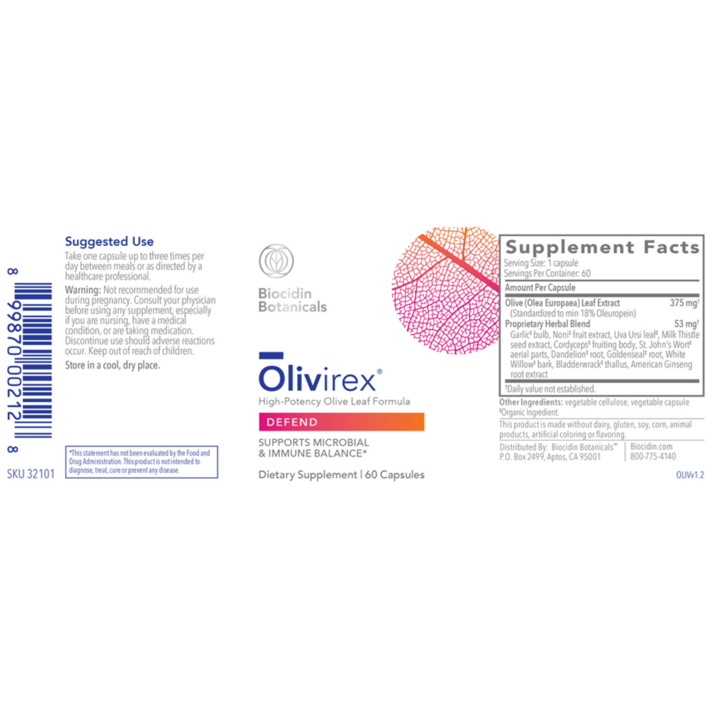 Product image for Olivirex (Olive Leaf Combination).