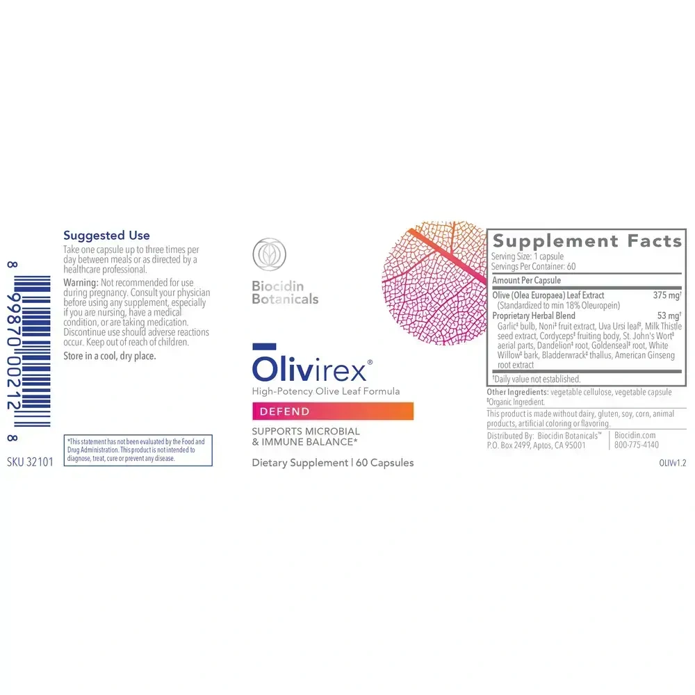 Product image for Olivirex (Olive Leaf Combination).