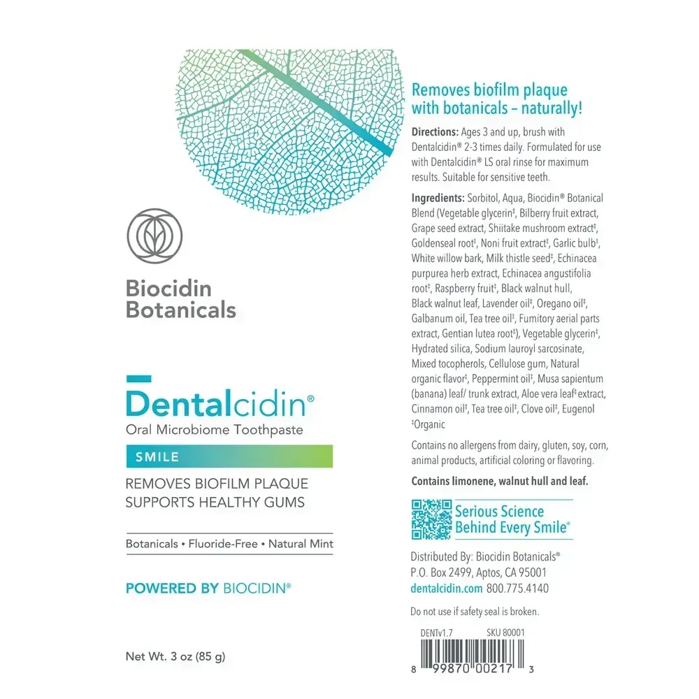 Product image for Dentalcidin Oral Microbiome Toothpaste with Biocidin.
