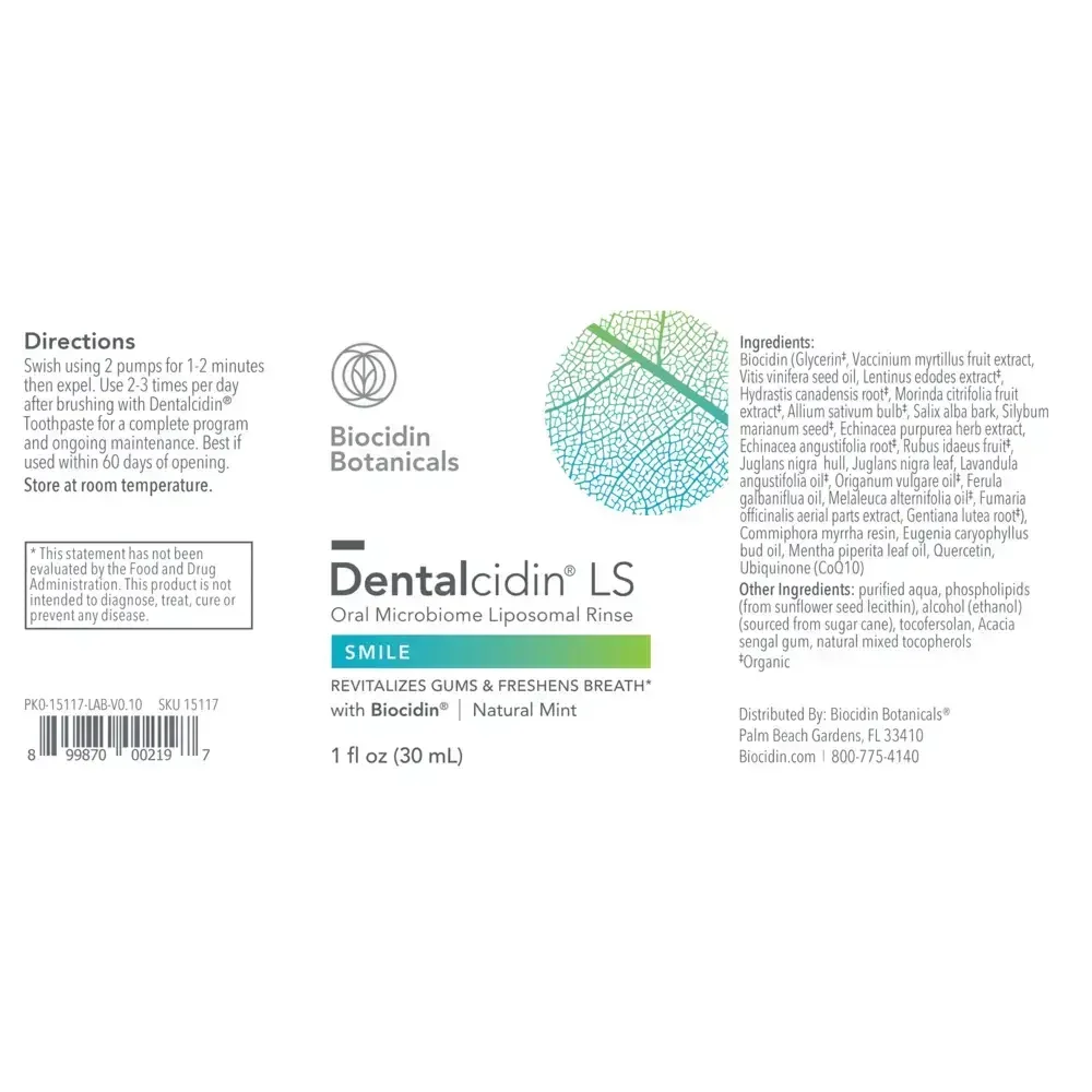 Product image for Dentalcidin Liposomal Oral Care Solution with Biocidin®.