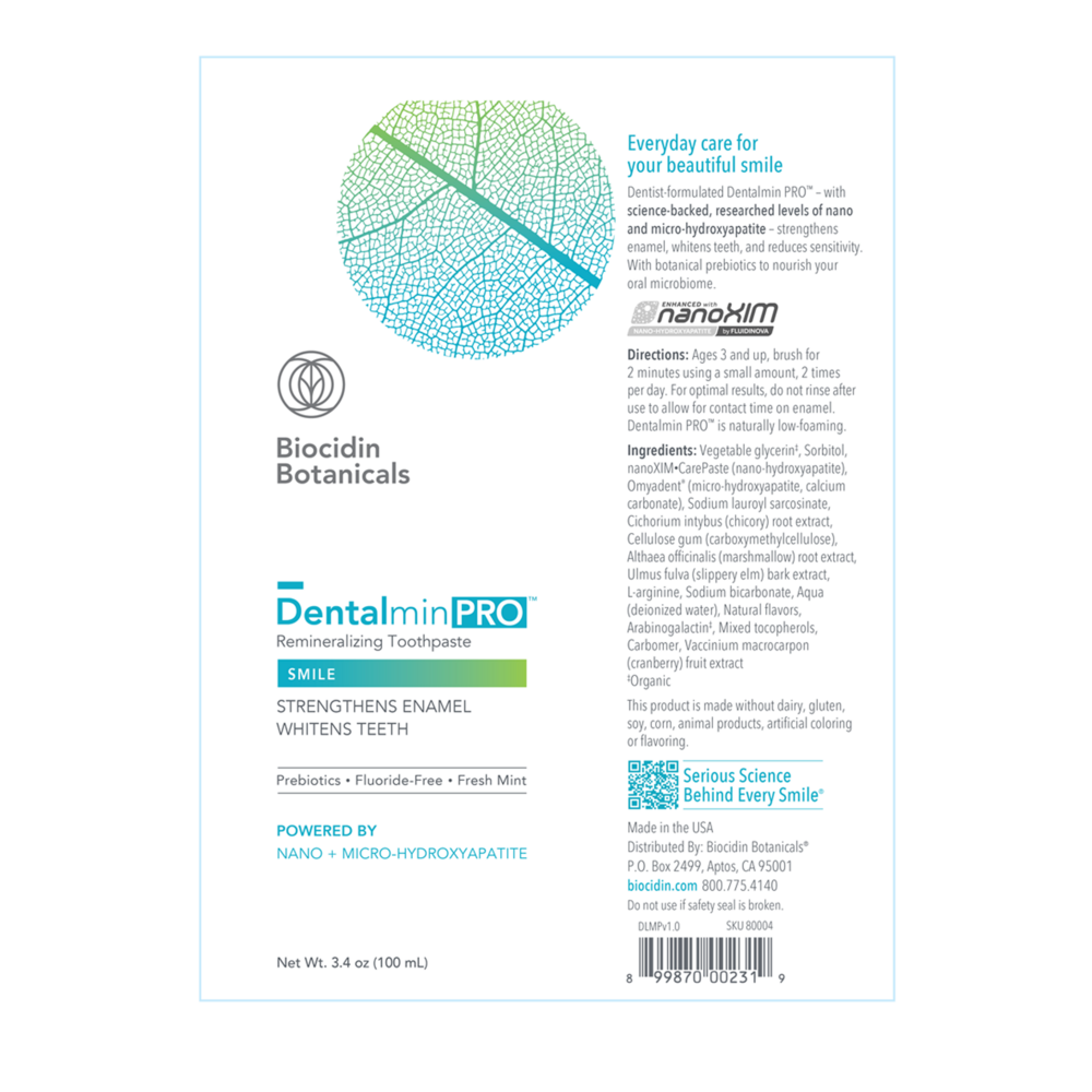 Product image for Dentalmin PRO™ Remineralizing Toothpaste.