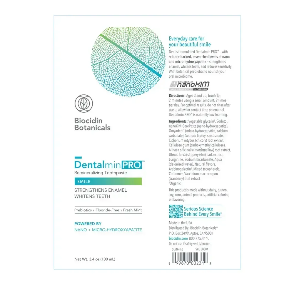 Product image for Dentalmin PRO™ Remineralizing Toothpaste.