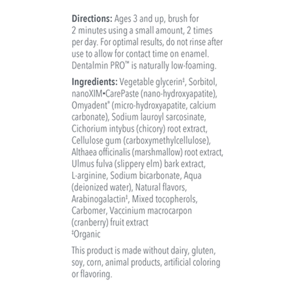 Product image for Dentalmin PRO™ Remineralizing Toothpaste.