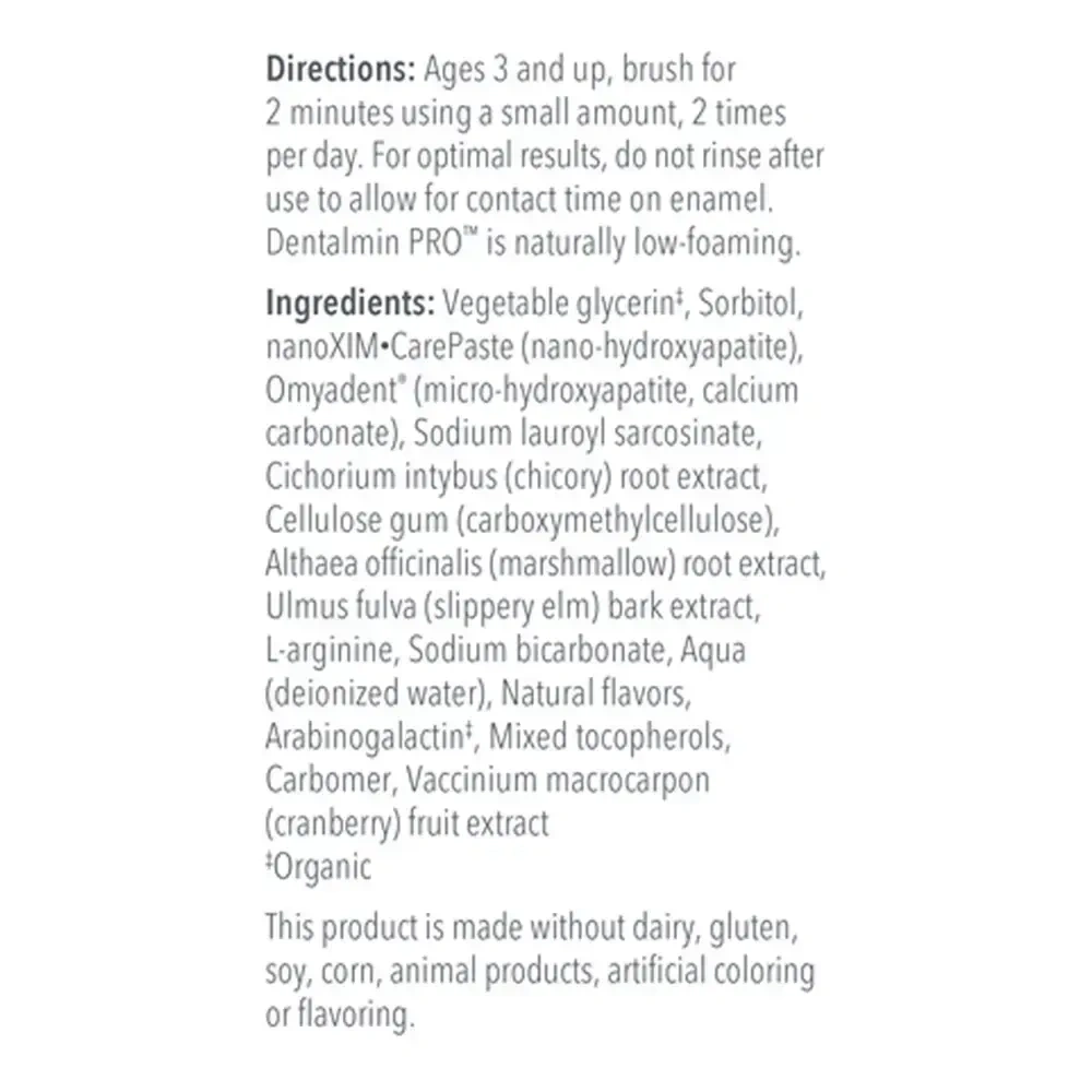 Product image for Dentalmin PRO™ Remineralizing Toothpaste.