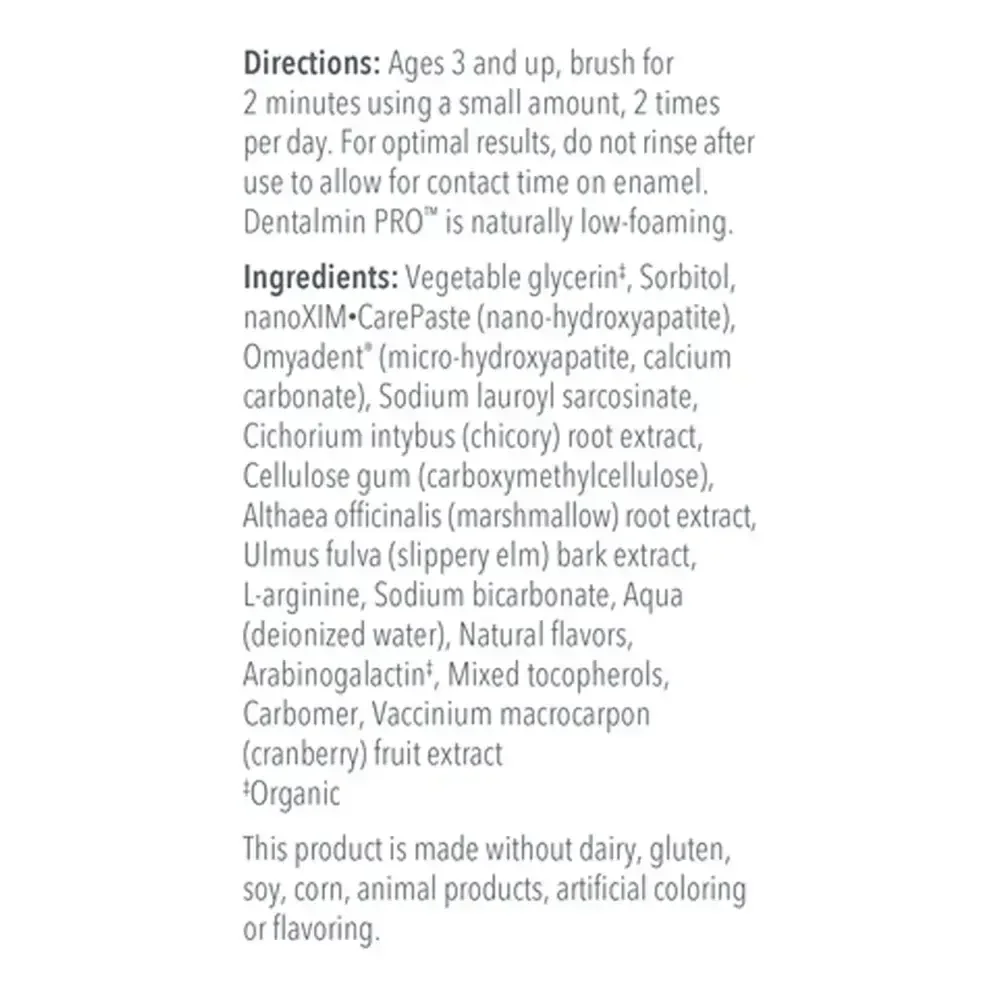 Product image for Dentalmin PRO™ Remineralizing Toothpaste.