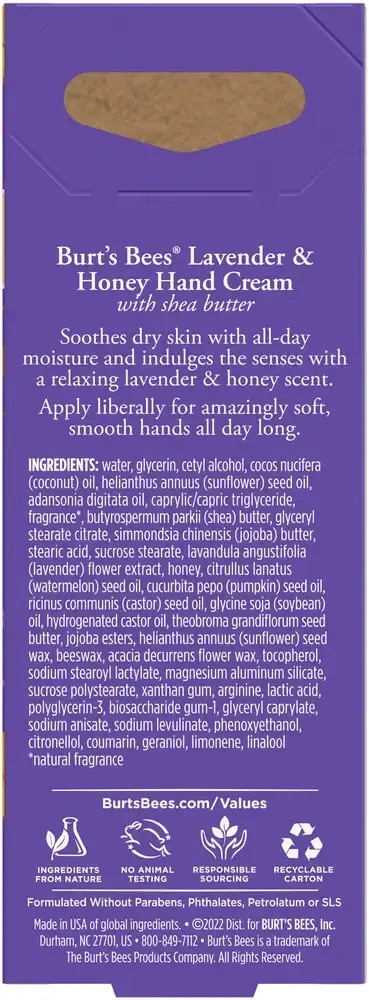Product image for Hand Cream Lavender &amp; Honey.