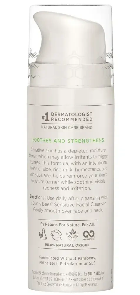 Product image for Burt's Bees Sensitive Day Cream.