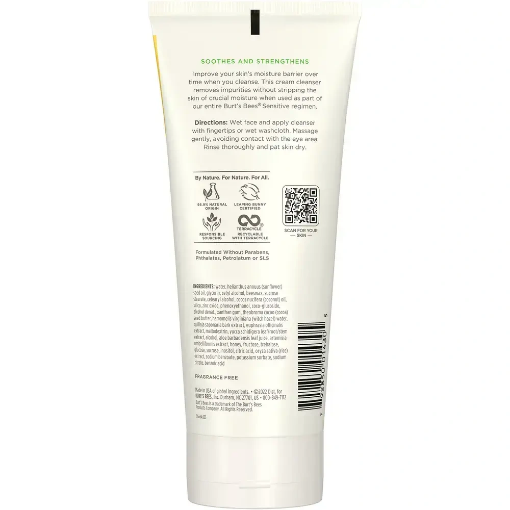 Product image for Burt's Bees Gentle Cream Cleanser.