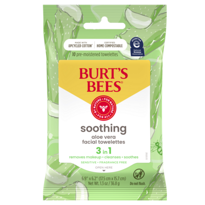 Burt's Bees Facial Cleansing Towelettes 10 count