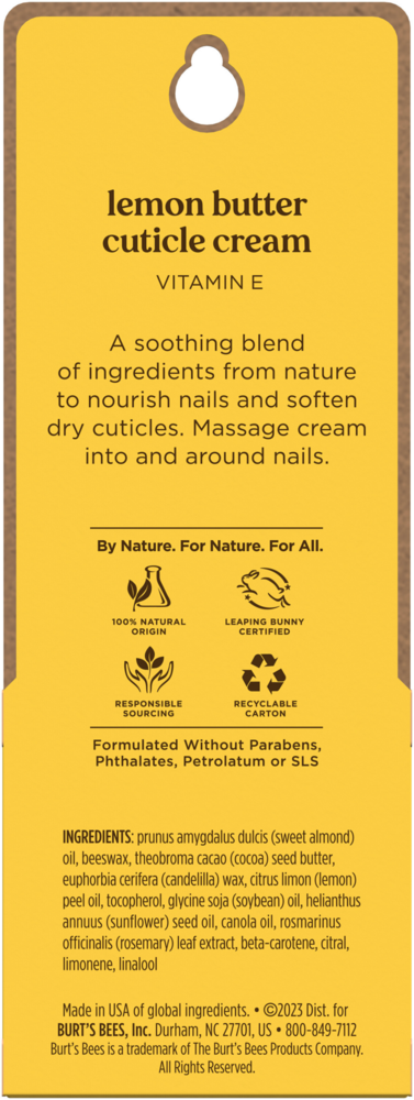 Product image for Burt's Bees Cuticle Cream Lemon Butter.