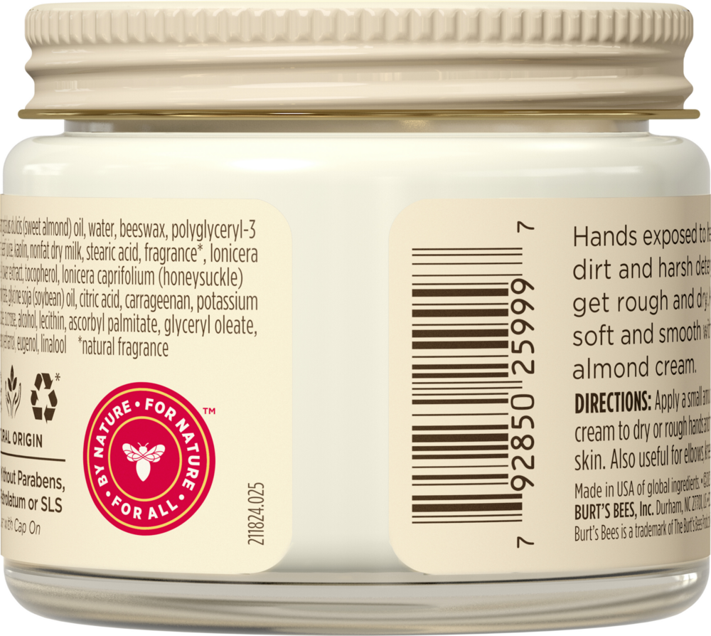 Product image for Burt's Bees Hand Cream Almond Milk.
