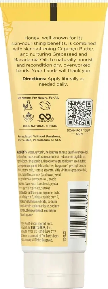 Product image for Burt's Bees Hand Cream Honey &amp; Grapeseed.