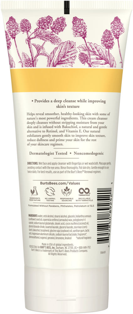 Product image for Burt's Bees Renewal Refining Cleanser.