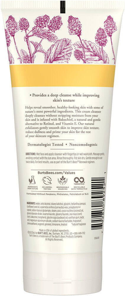 Product image for Burt's Bees Renewal Refining Cleanser.