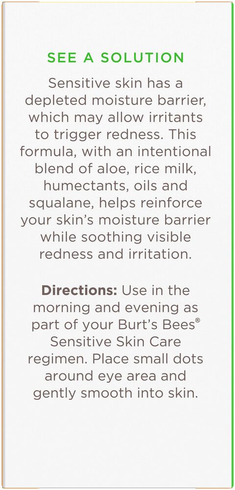 Product image for Burt's Bees Sensitive Eye Cream.
