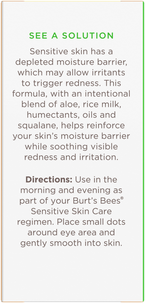 Product image for Burt's Bees Sensitive Eye Cream.
