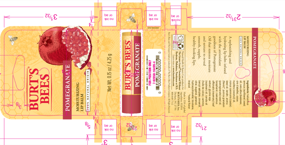 Product image for Burt's Bees Lip Balm Pomegranate.