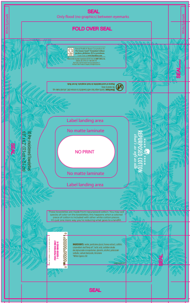 Product image for Burt's Bees Micellar Cleansing Towelette.