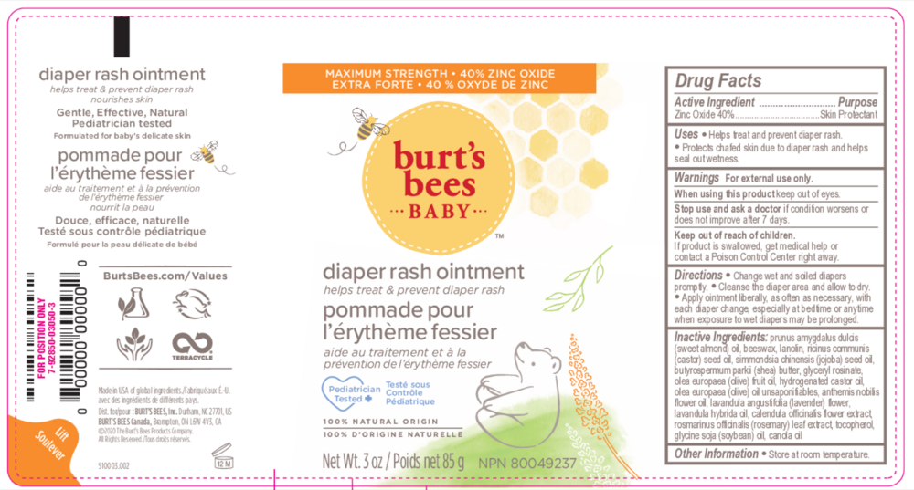 Product image for Burt's Bees Baby Diaper Ointment.