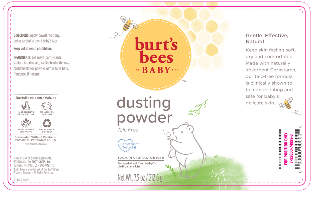 Product image for Burt's Bees Baby Dusting Powder.