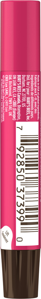 Product image for Burt's Bees Lip Shimmer Rhubarb.