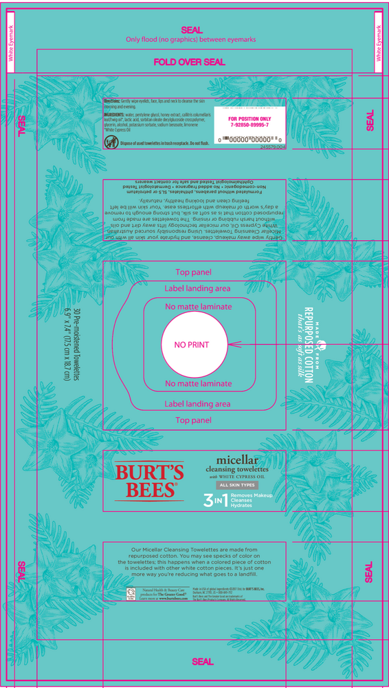 Product image for Burt's Bees Micellar Cleansing Towelette.