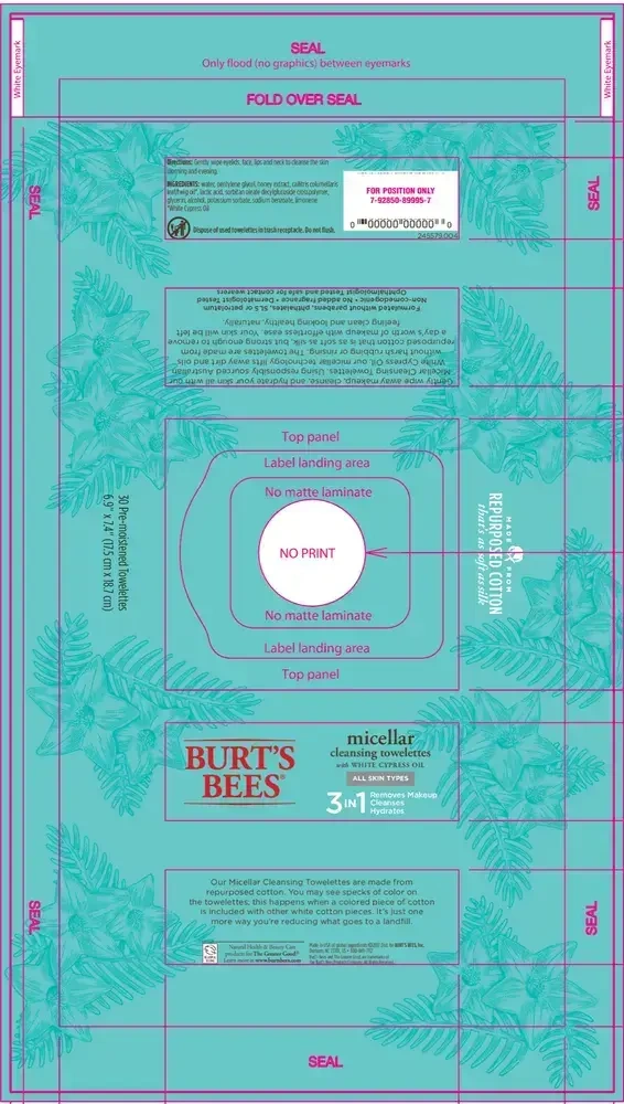 Product image for Burt's Bees Micellar Cleansing Towelette.