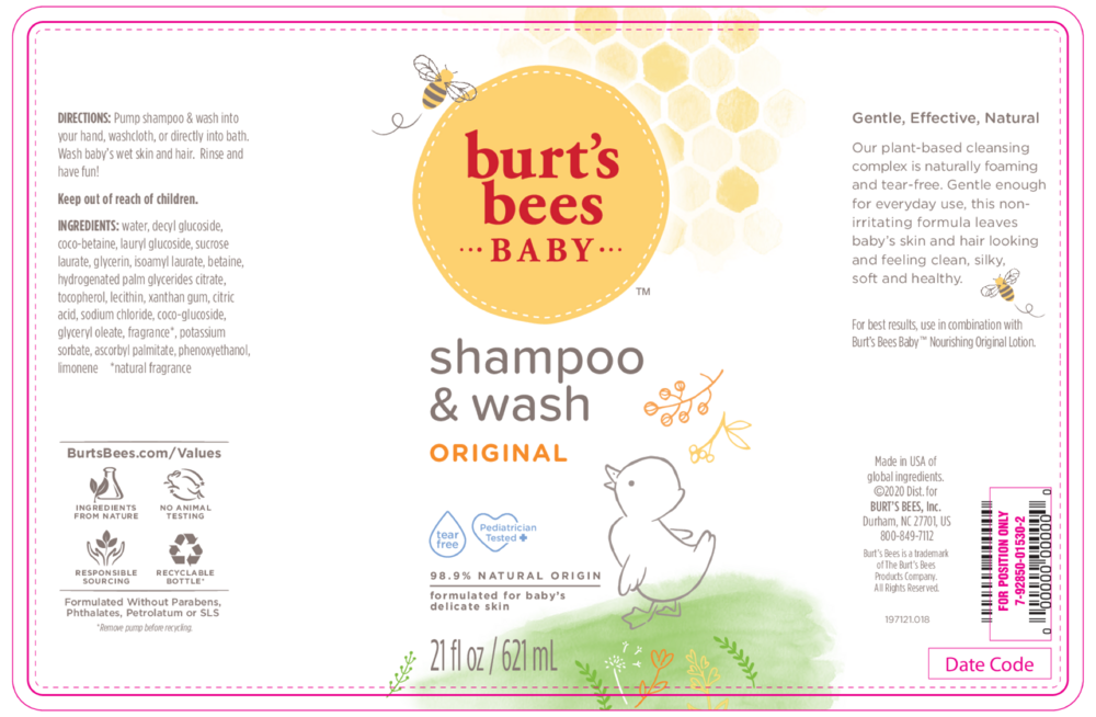 Product image for Burt's Bees Baby Shampoo &amp; Wash Original.