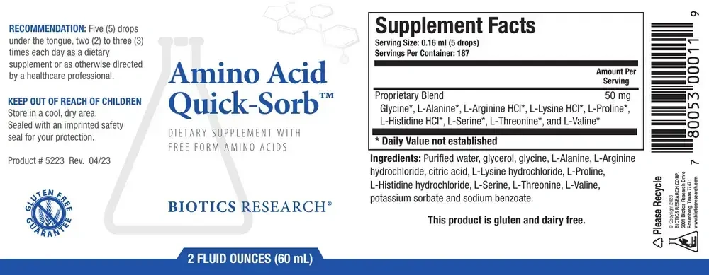 Product image for Amino Acid Quick-Sorb™.