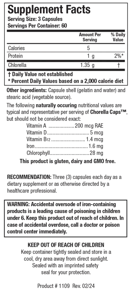 Product image for Chlorella Caps™.