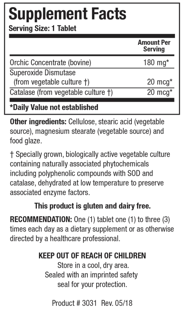 Product image for Cytozyme Orchic™.