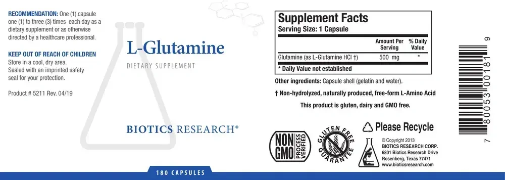 Product image for L-Glutamine.