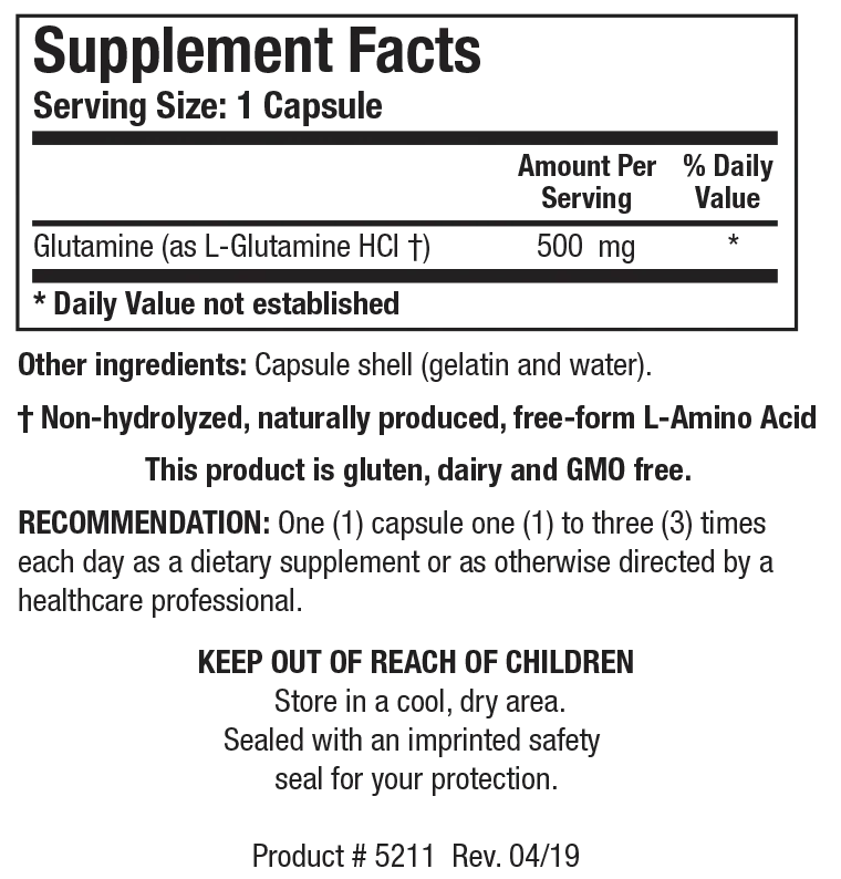 Product image for L-Glutamine.
